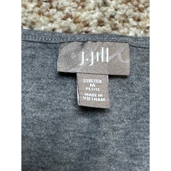 J. Jill Women's Gray T-Shirt Dress, size MP, MEDIUM PETITE, Stretchy & SOFT! - Picture 3 of 6
